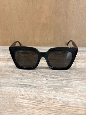 RAEN Black Oversized Square Sunglasses